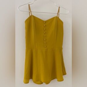Monteau Mustard Strapless Dress